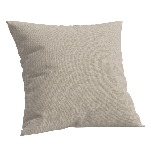 подушка Эшли 450х450х140мм рогожка темно-бежевая